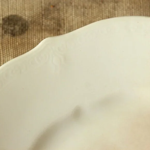 Vintage Antique 1800s 1900s Plate, CT Carl Tielsch Austria Pink and Brown Rose - Picture 5 of 10